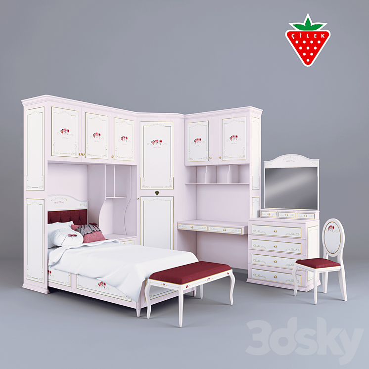 children's furniture Cilek a series of Elegant 3DS Max - thumbnail 1