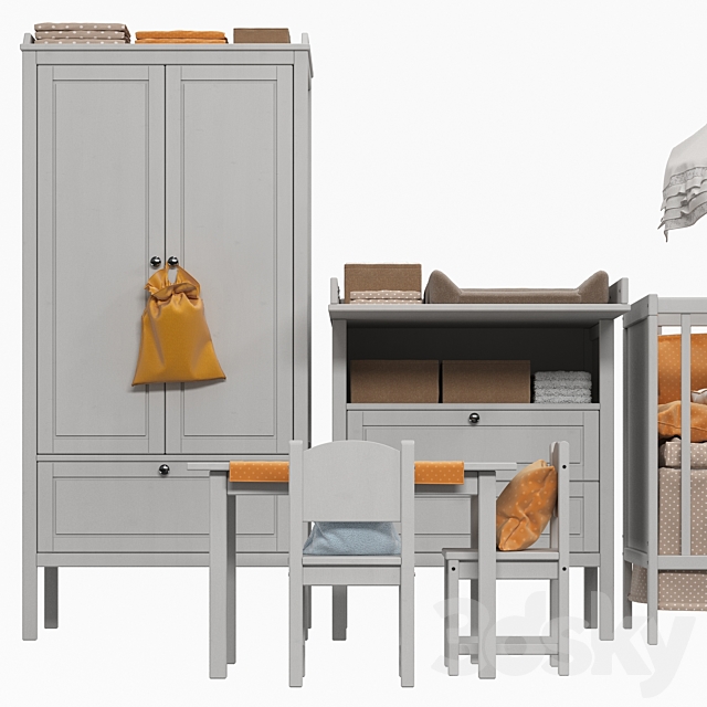 Children’s furniture Ikea SUNDVIK SUNDVIK 2 colors 3DSMax File - thumbnail 5