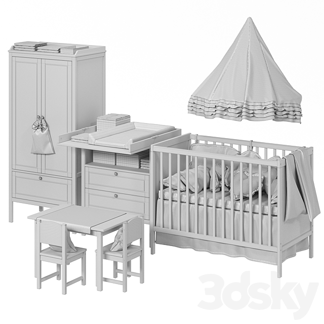 Children’s furniture Ikea SUNDVIK SUNDVIK 2 colors 3DSMax File - thumbnail 7