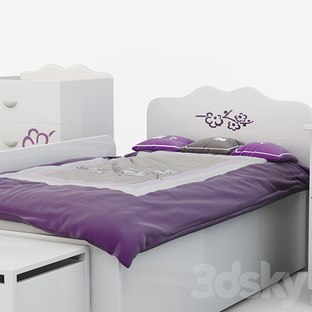 Childrens furniture Orchid Violet 3DSMax File - thumbnail 2