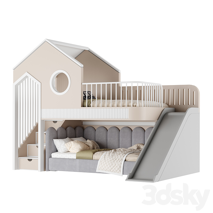 Children's furniture set 18 3DS Max Model - thumbnail 1