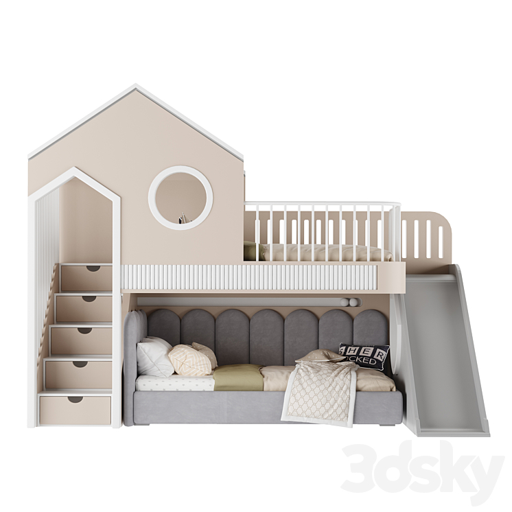 Children's furniture set 18 3DS Max Model - thumbnail 2