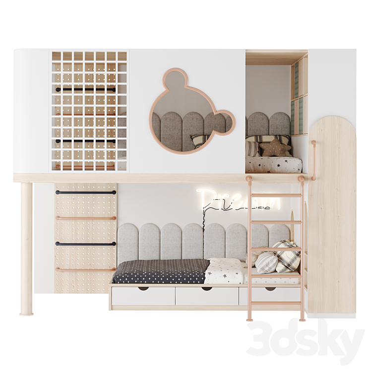 Children’s furniture set 28 3DS Max Model - thumbnail 1