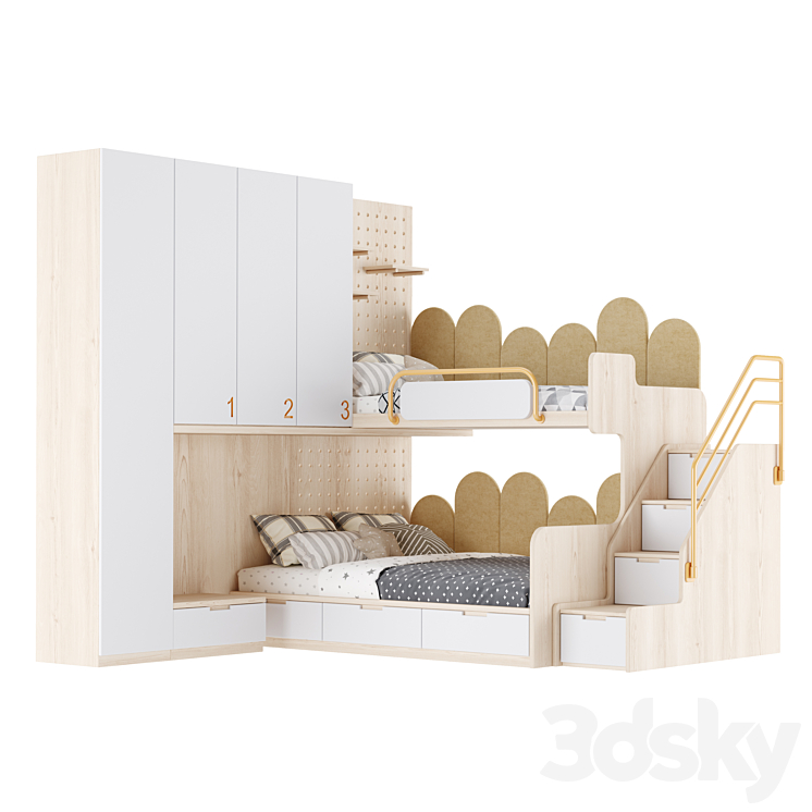 Children's furniture set 33 3DS Max Model - thumbnail 1