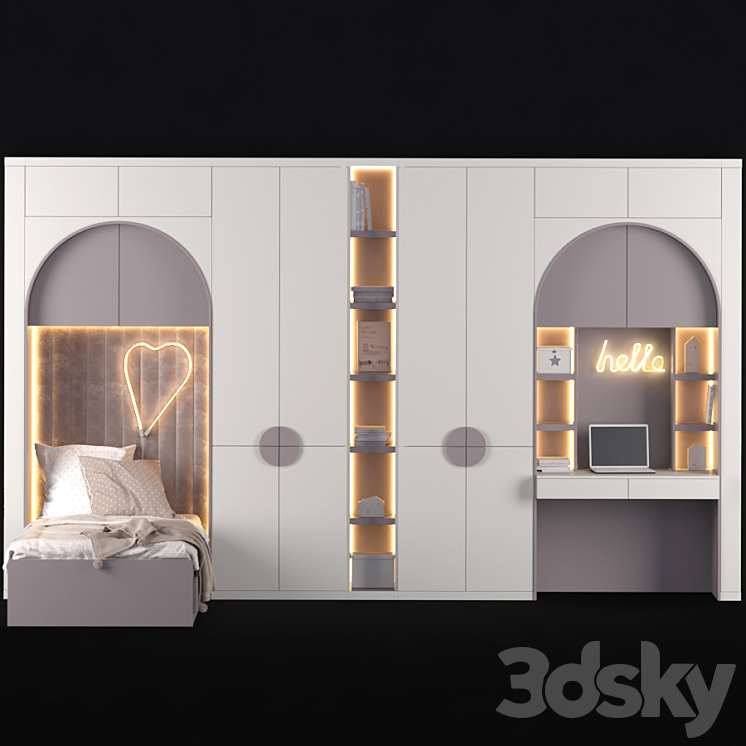 Children's furniture to order 222 3DS Max - thumbnail 1