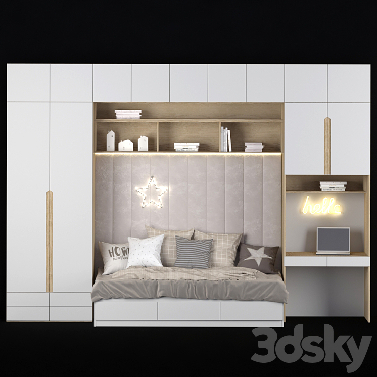 Children's furniture to order 225 3DS Max Model - thumbnail 3