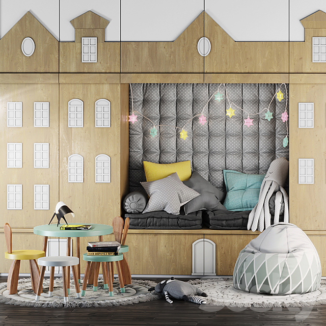 children’s room set 3DSMax File - thumbnail 1