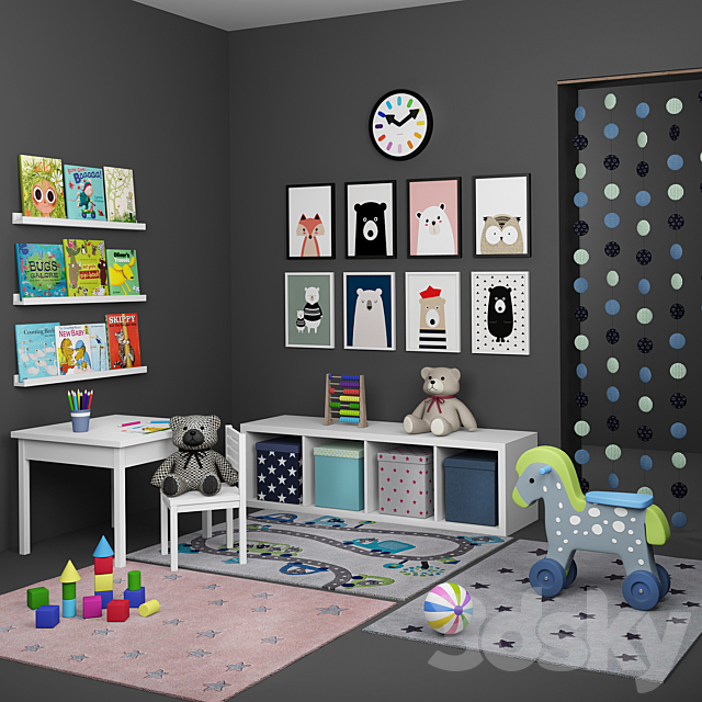 Decorative set for a child’s room 3DSMax File - thumbnail 1