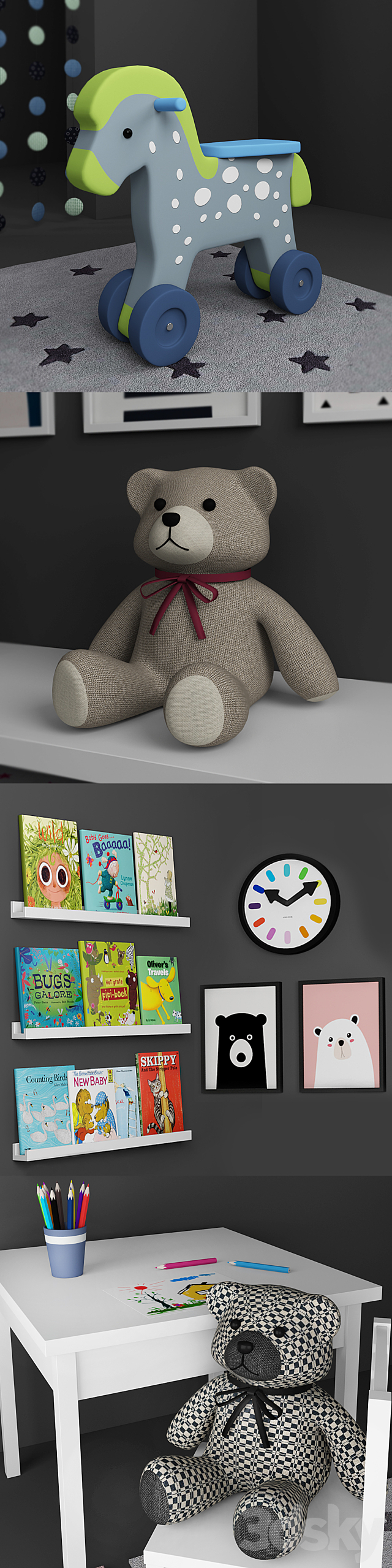 Decorative set for a child’s room 3DSMax File - thumbnail 2