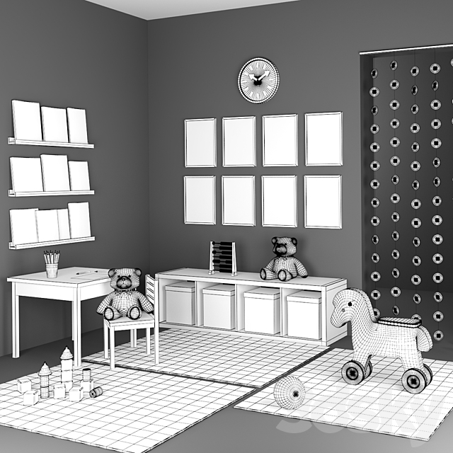 Decorative set for a child’s room 3DSMax File - thumbnail 3