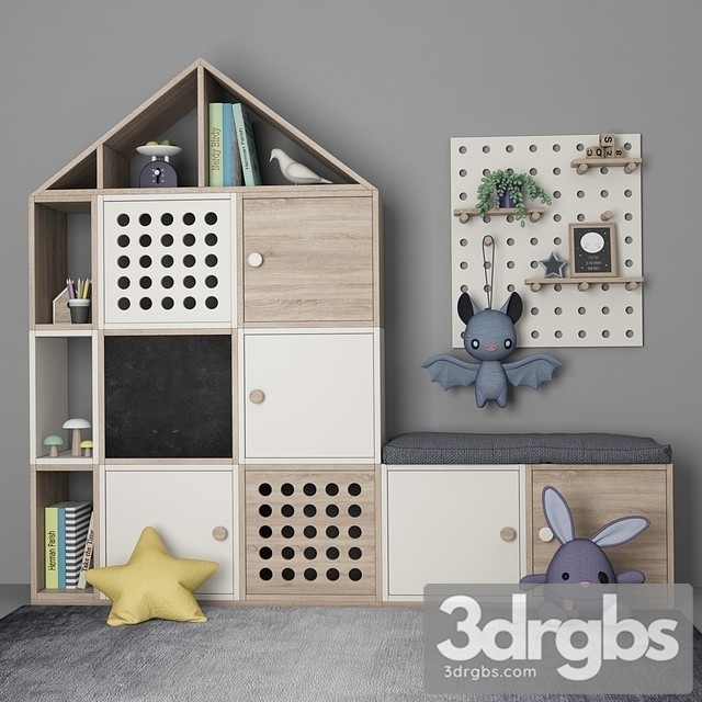 Funiture Child Set 03 3dsmax Download - thumbnail 1