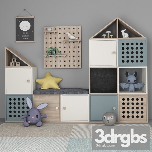 Funiture Child Set 04 3dsmax Download - thumbnail 1