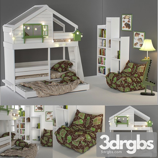 Funiture Children 8 3dsmax Download - thumbnail 1