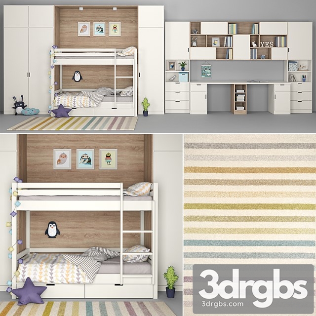 Furniture for Children 2 3dsmax Download - thumbnail 1