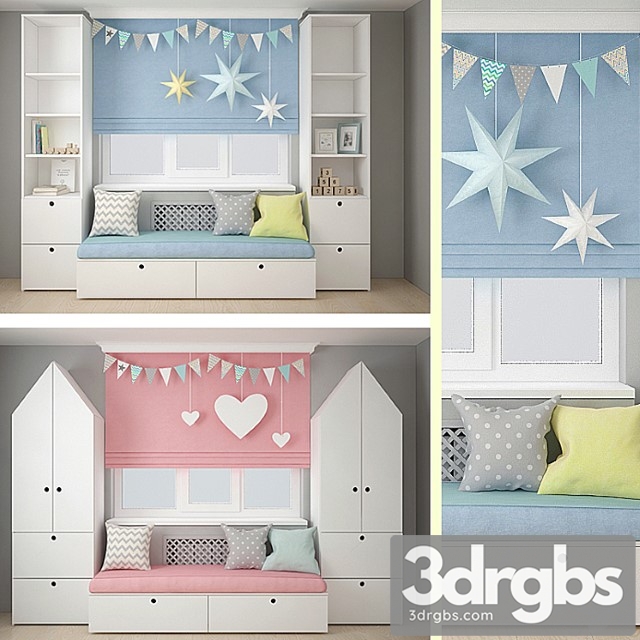 Furniture for Children 3 3dsmax Download - thumbnail 1