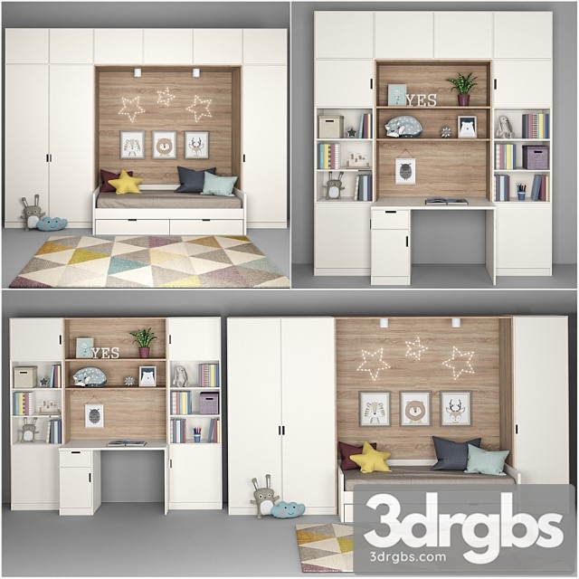 Furniture for Children 3dsmax Download - thumbnail 1