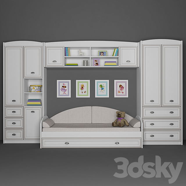 Furniture for children Salerno Gerbor. Part 1 3DSMax File - thumbnail 1