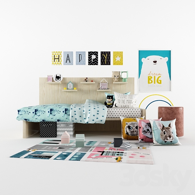 H&M Kids Room Accessories 3DSMax File - thumbnail 1