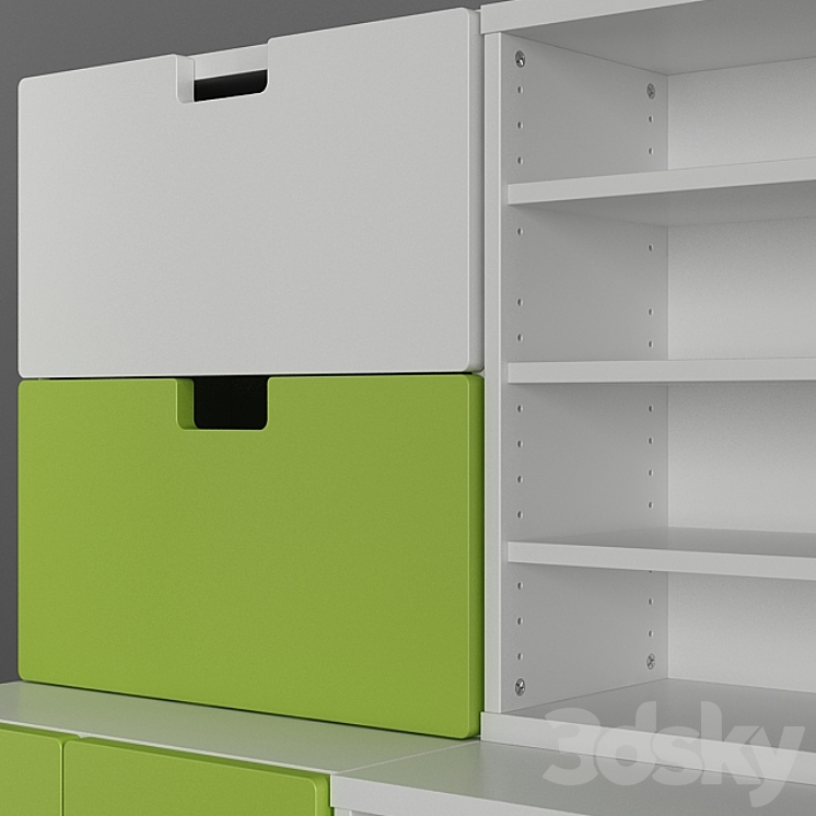 Ikea STUVA & Ikea STUVA BETSAD Sets 3DS Max - thumbnail 2