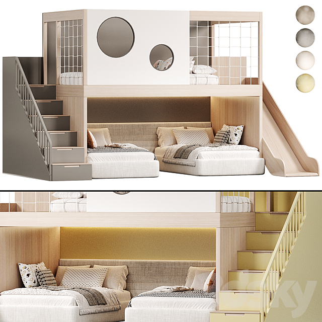 Kids bedroom 13 3DS Max Model - thumbnail 2