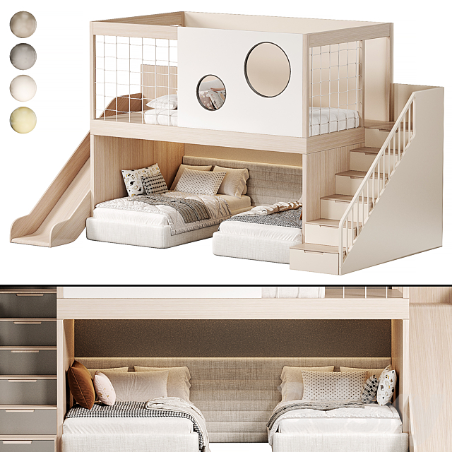 Kids bedroom 13 3DS Max Model - thumbnail 3