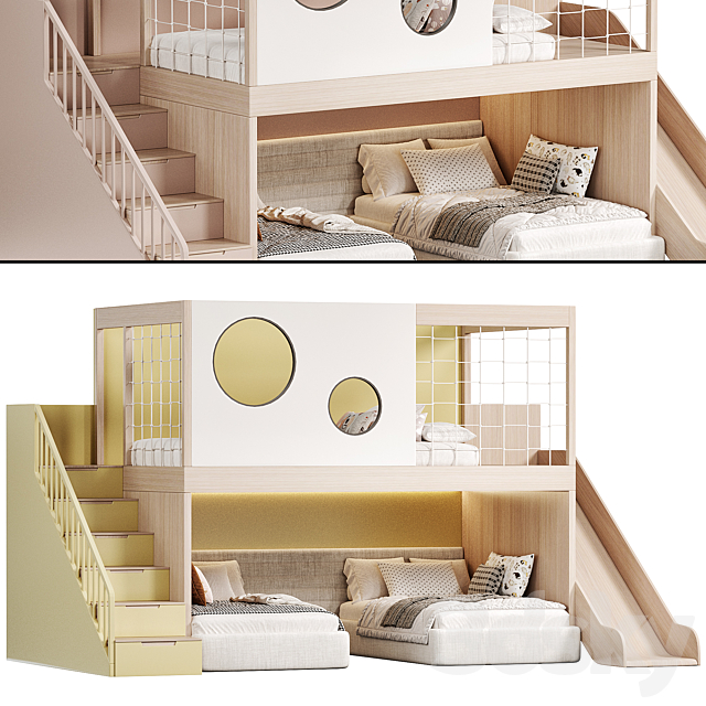 Kids bedroom 13 3DS Max Model - thumbnail 4