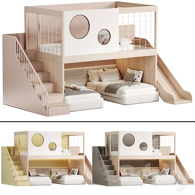 Kids bedroom 13 3DS Max Model - thumbnail 5