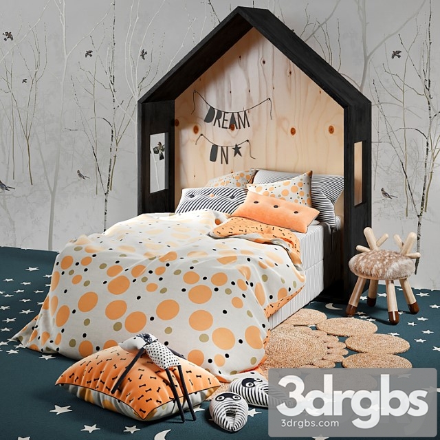 Shildren Bedroom 3dsmax Download - thumbnail 1