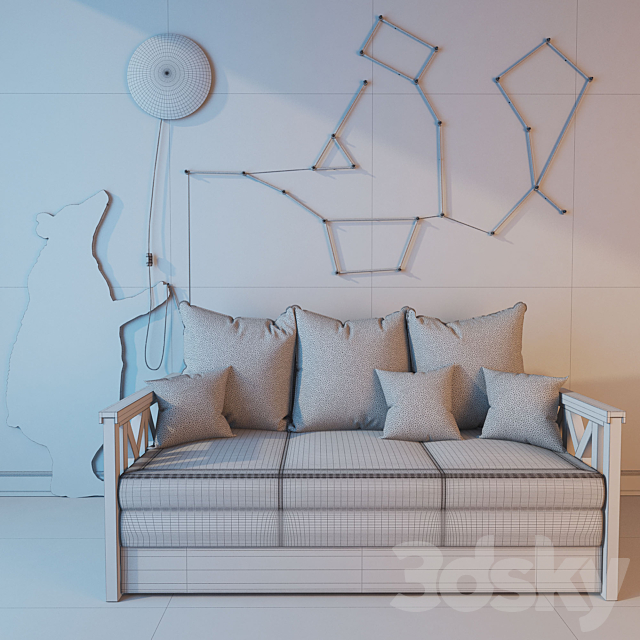 Sofa “Provence”. Divanov. 3DSMax File - thumbnail 3