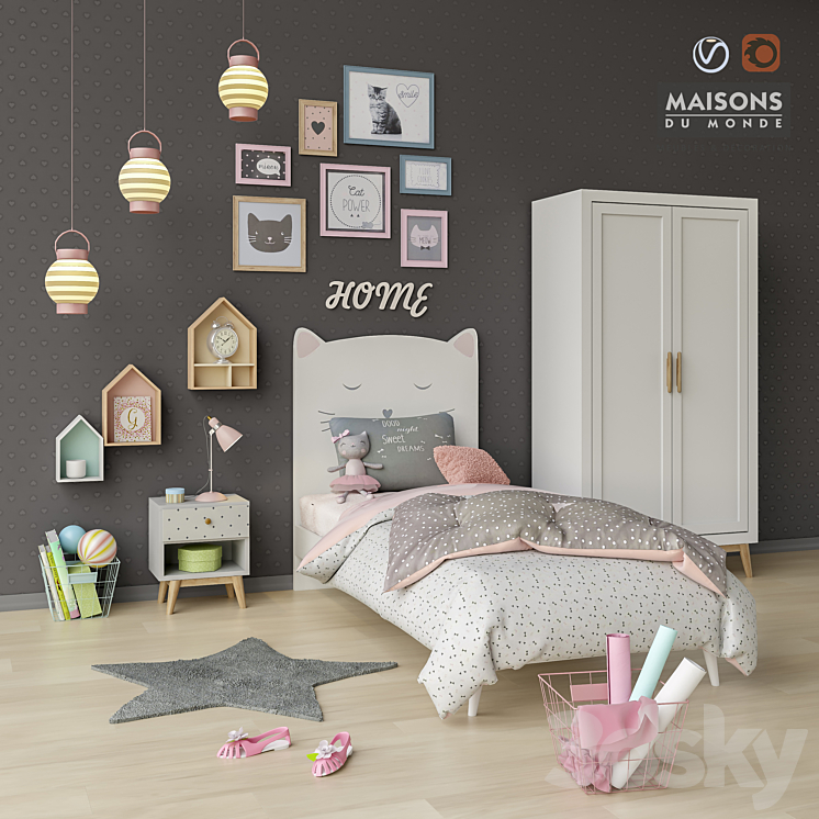 Toys and furniture set 11 3DS Max - thumbnail 1