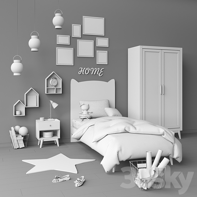 Toys and furniture set 11 3DSMax File - thumbnail 3