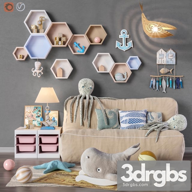 Toys and Furniture Set 31 3dsmax Download - thumbnail 1