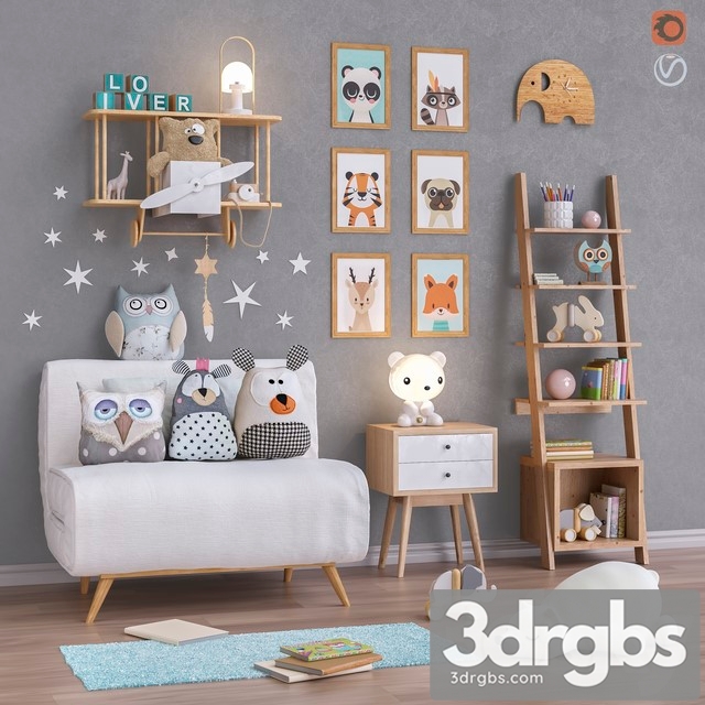 Toys and Furniture Set 33 3dsmax Download - thumbnail 1