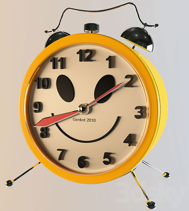 alarm clock. clock 3DSMax File - thumbnail 1