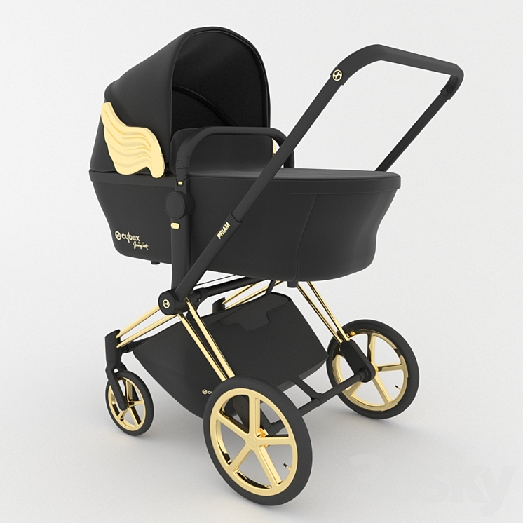 Baby Carriage Cybex Priam by Jeremy Scott 3DS Max - thumbnail 2