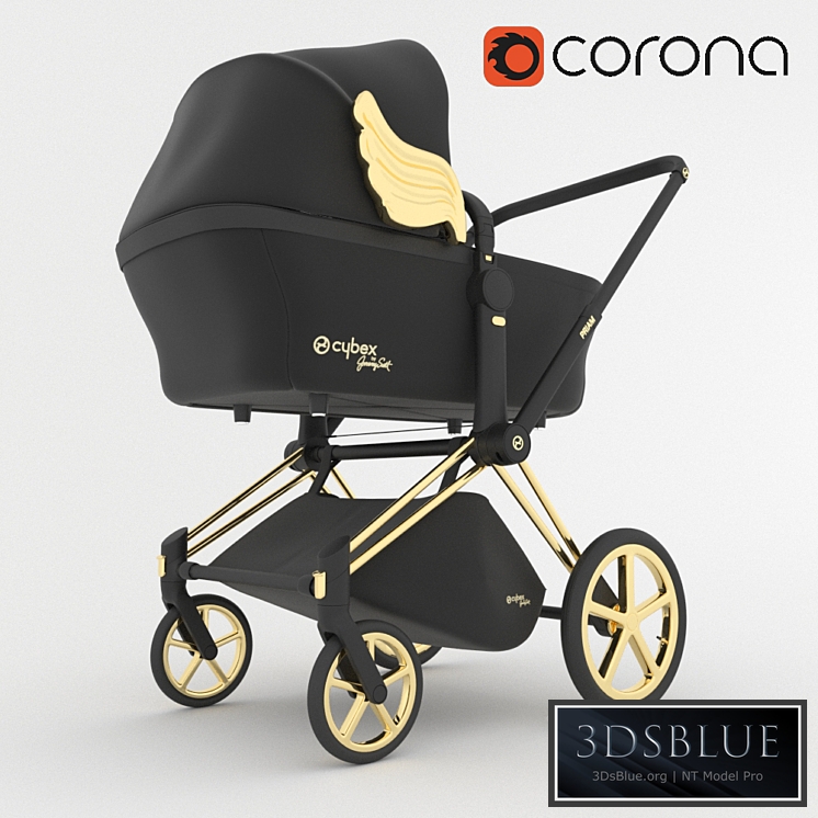 Baby Carriage Cybex Priam by Jeremy Scott 3DS Max - thumbnail 3