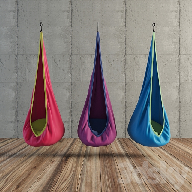 Baby Joki hanging chair with a pillow 3DSMax File - thumbnail 1