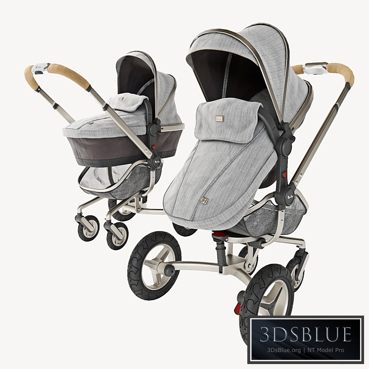 Baby stroller Silver Cross Surf Timeless 3DS Max - thumbnail 3