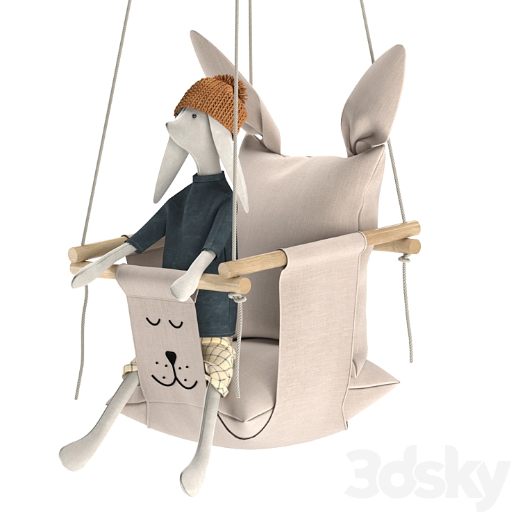 Baby swing set 01 3DS Max - thumbnail 1