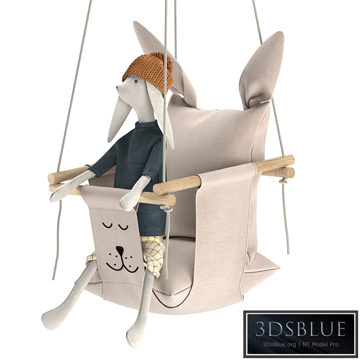 Baby swing set 01 3DS Max - thumbnail 3