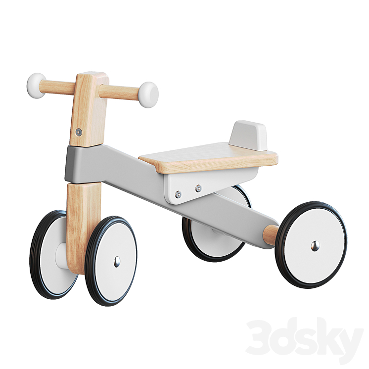 Bajo Wooden Cycle First Trike 3DS Max - thumbnail 1