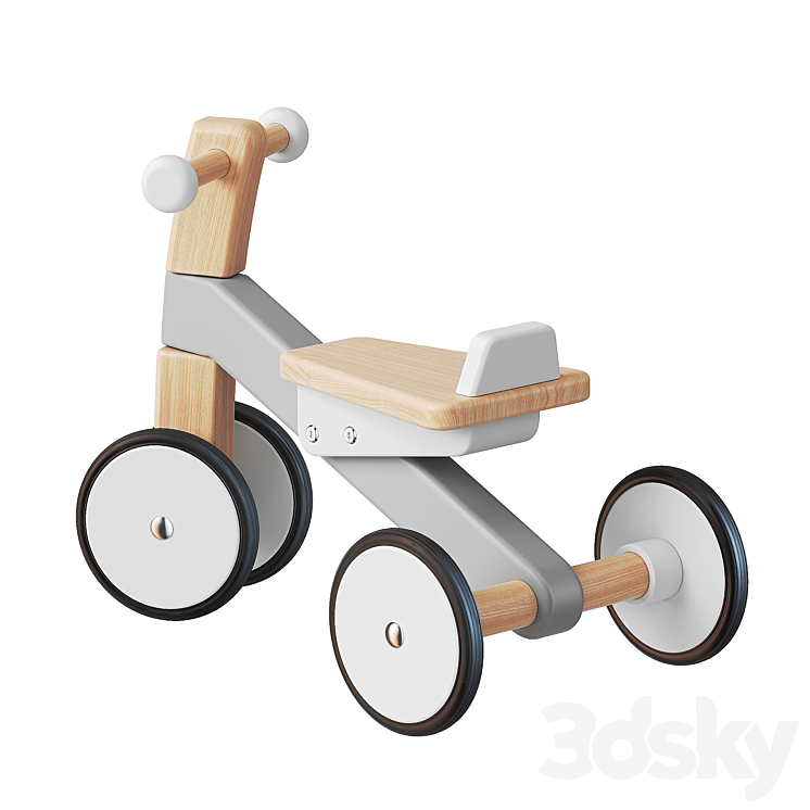 Bajo Wooden Cycle First Trike 3DS Max - thumbnail 2