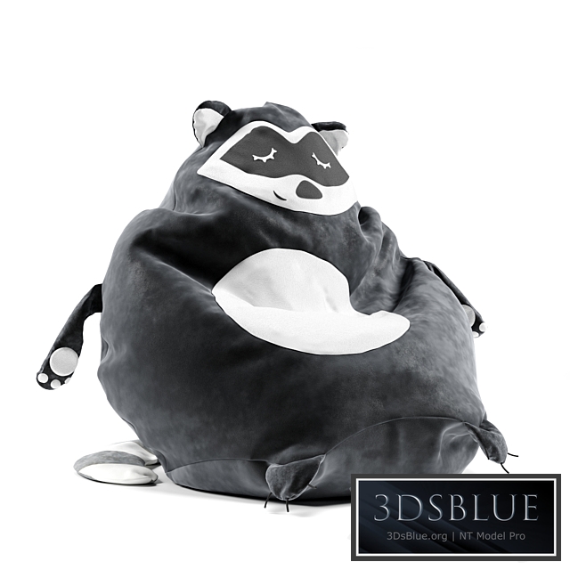 Bean bag DreamBag Raccoon 3DS Max - thumbnail 3