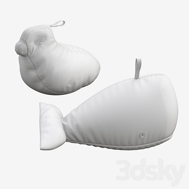 Bean bags for kids 3DS Max Model - thumbnail 2