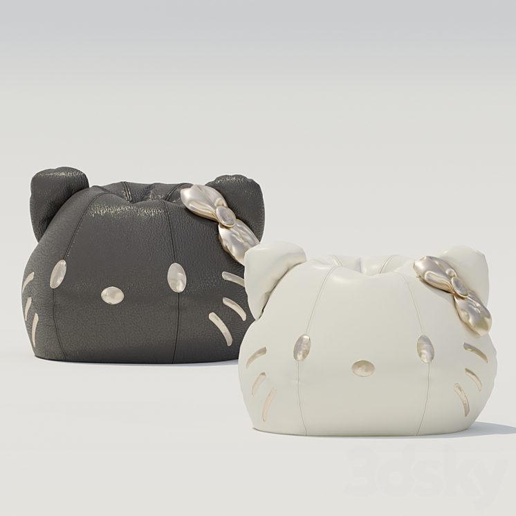 Beanbag hello kitty 3DS Max - thumbnail 1