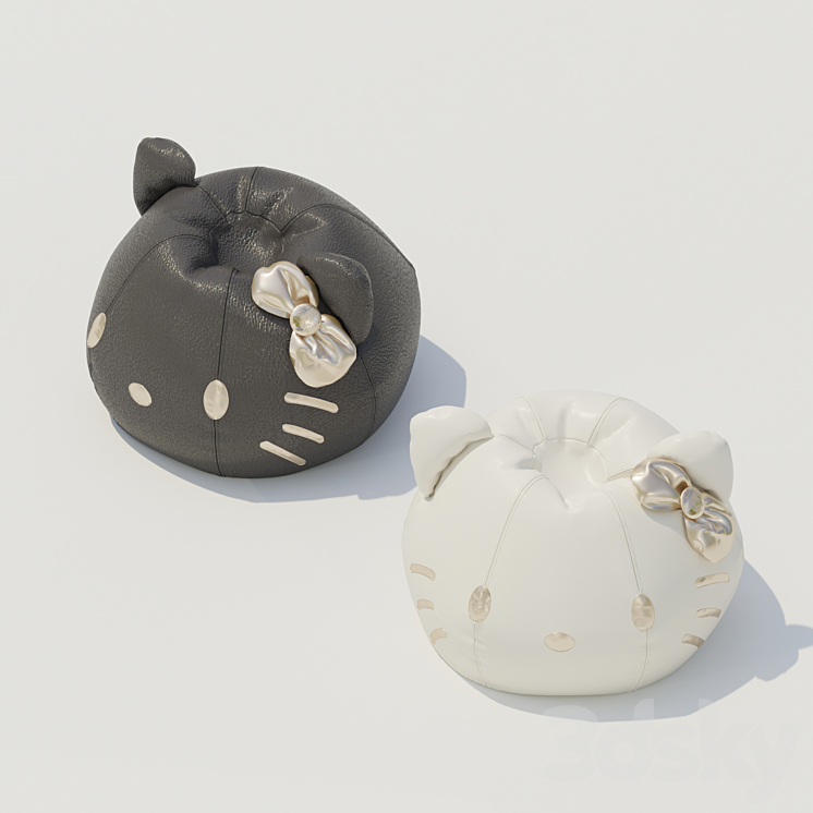 Beanbag hello kitty 3DS Max - thumbnail 2