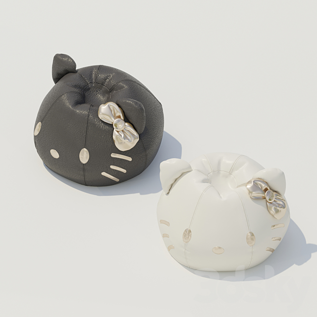 Beanbag hello kitty 3DSMax File - thumbnail 2