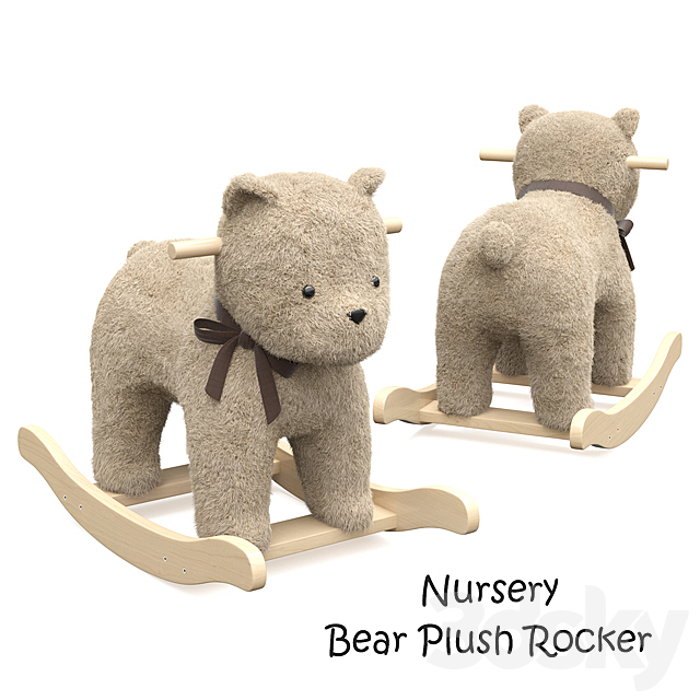 Bear plush rocker 3DSMax File - thumbnail 1