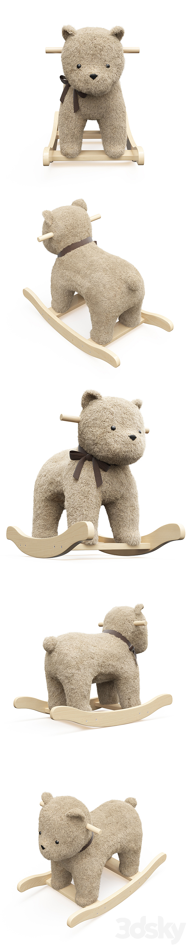 Bear plush rocker 3DSMax File - thumbnail 2