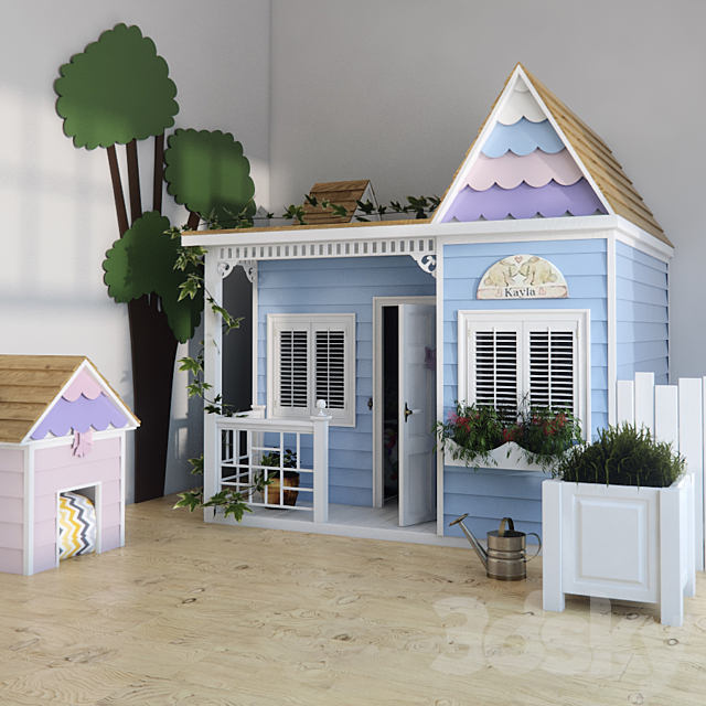 Bed-house for children 3DSMax File - thumbnail 1